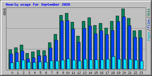 Hourly usage for September 2026